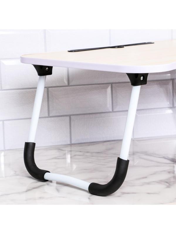 Столик - поднос для завтрака, для ноутбука, складной, белый, 60х40 см