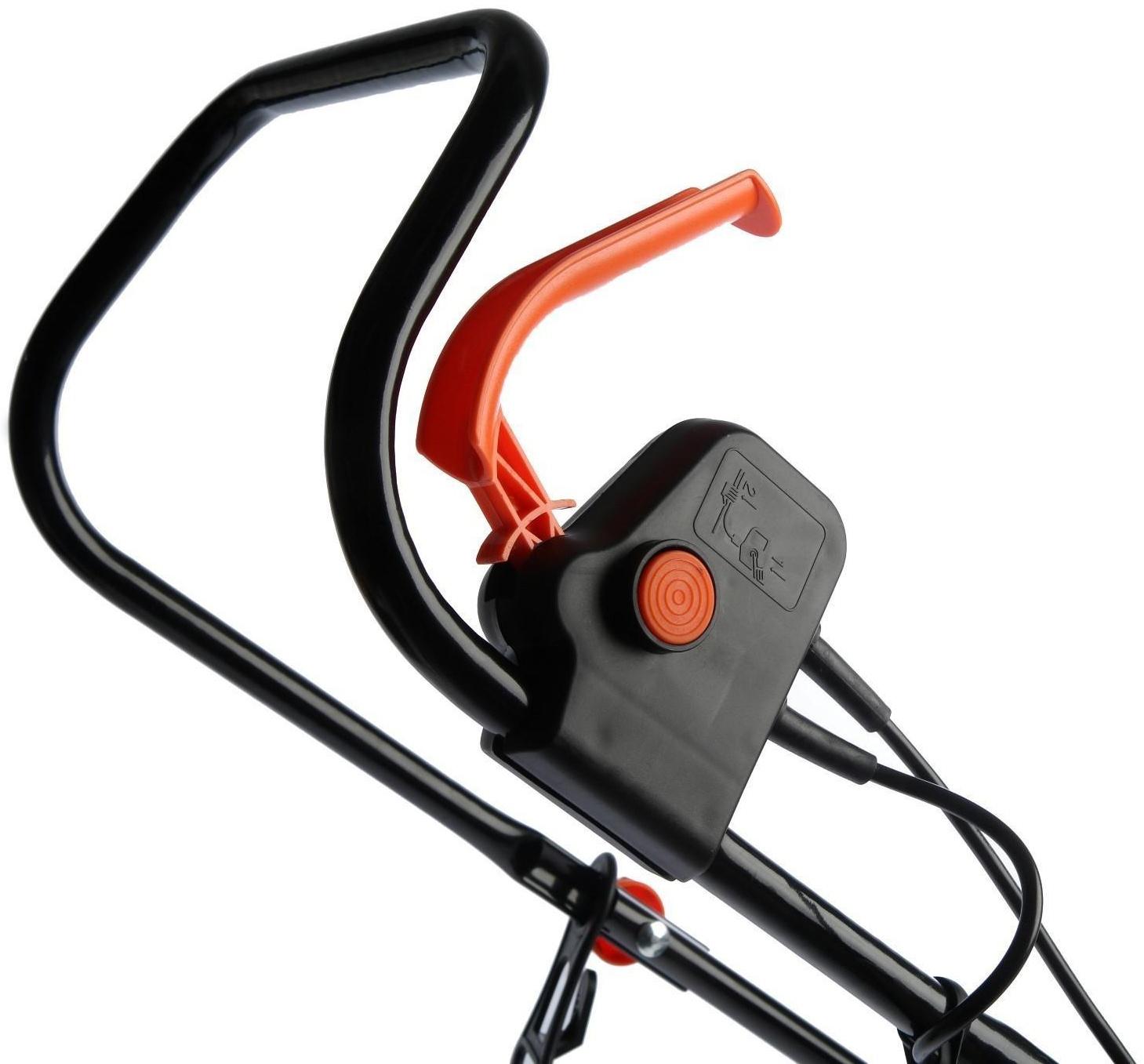 Газонокосилка электрическая Oasis GE-110, 1100 Вт, шир./выс. 320/25-55 мм + ПОДАРОК