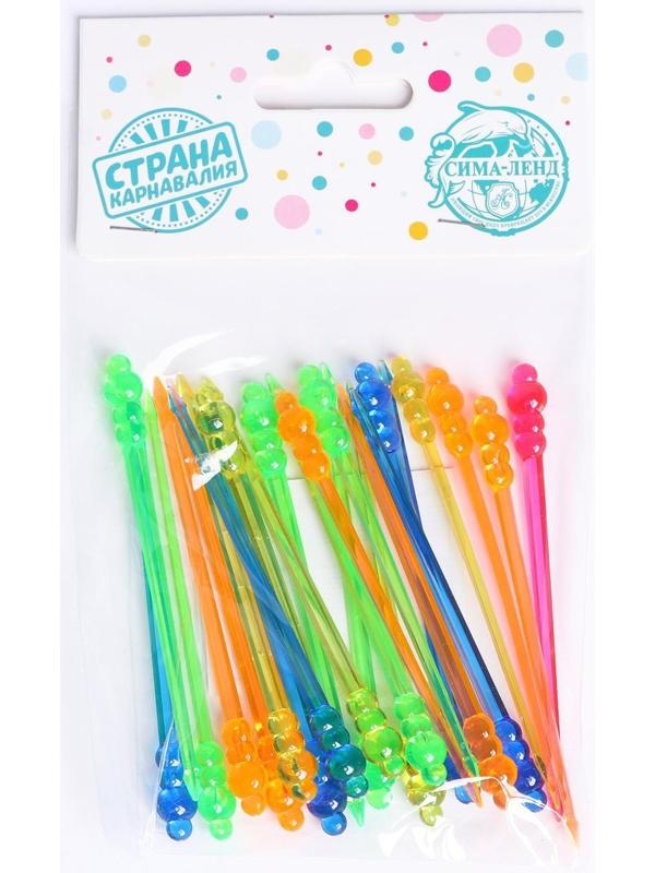 Шпажки для канапе «Шарики», в наборе 24 штуки