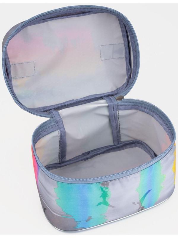 Косметичка на молнии, цвет серый