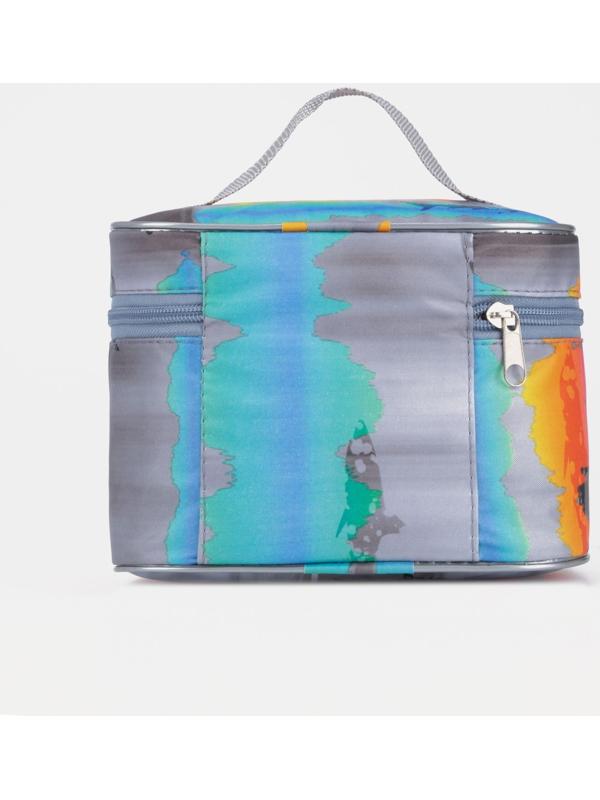 Косметичка на молнии, цвет серый