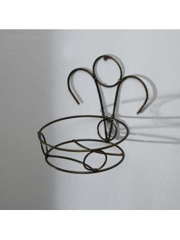 Подвес для кашпо, настенный, на 1 горшок, d = 15 см, бронзовый