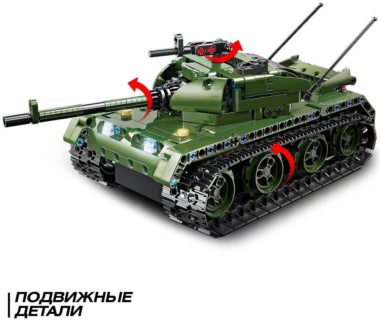Конструктор радиоуправляемый Qman «Боевой танк» 54003, 418 деталей