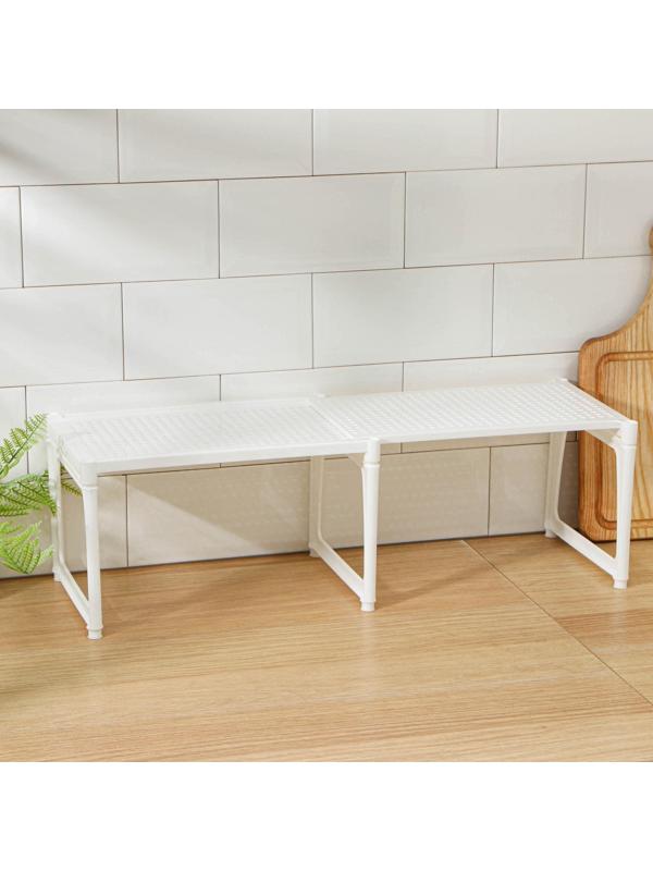 Подставка раздвижная «Лофт», 31×19,5×17 см, цвет белый