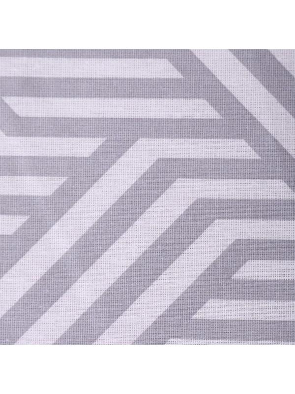 Постельное бельё 1,5сп Бесконечность, цвет серый, 150х210см, 150х210см, 70х70 см, бязь, 120 г/м, хлопок 100%