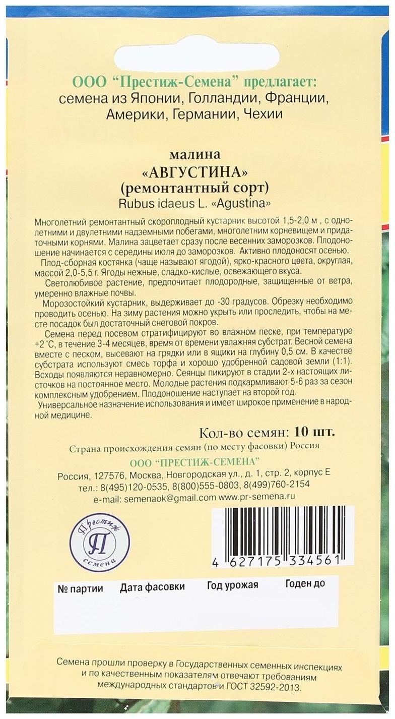 Семена Малина ремонтантная 