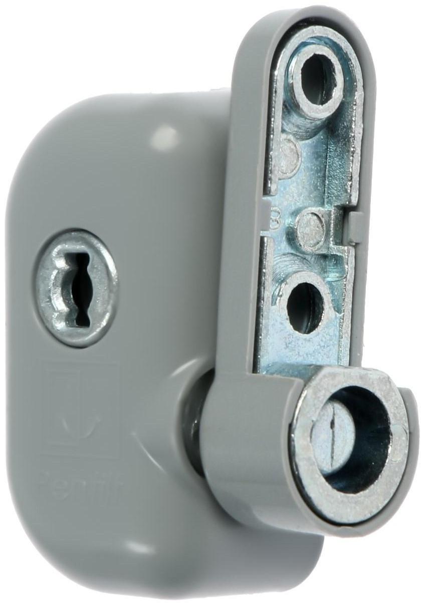 Замок блокирующий для окон Pentilt, с ключом, серый