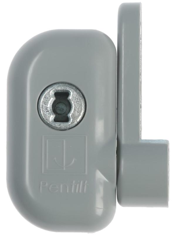 Замок блокирующий для окон Pentilt, с ключом, серый