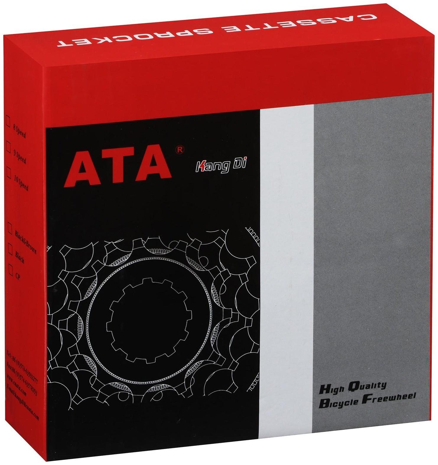 Трещотка ATA, 7 скоростей, 14-32T, чёрно-коричневый