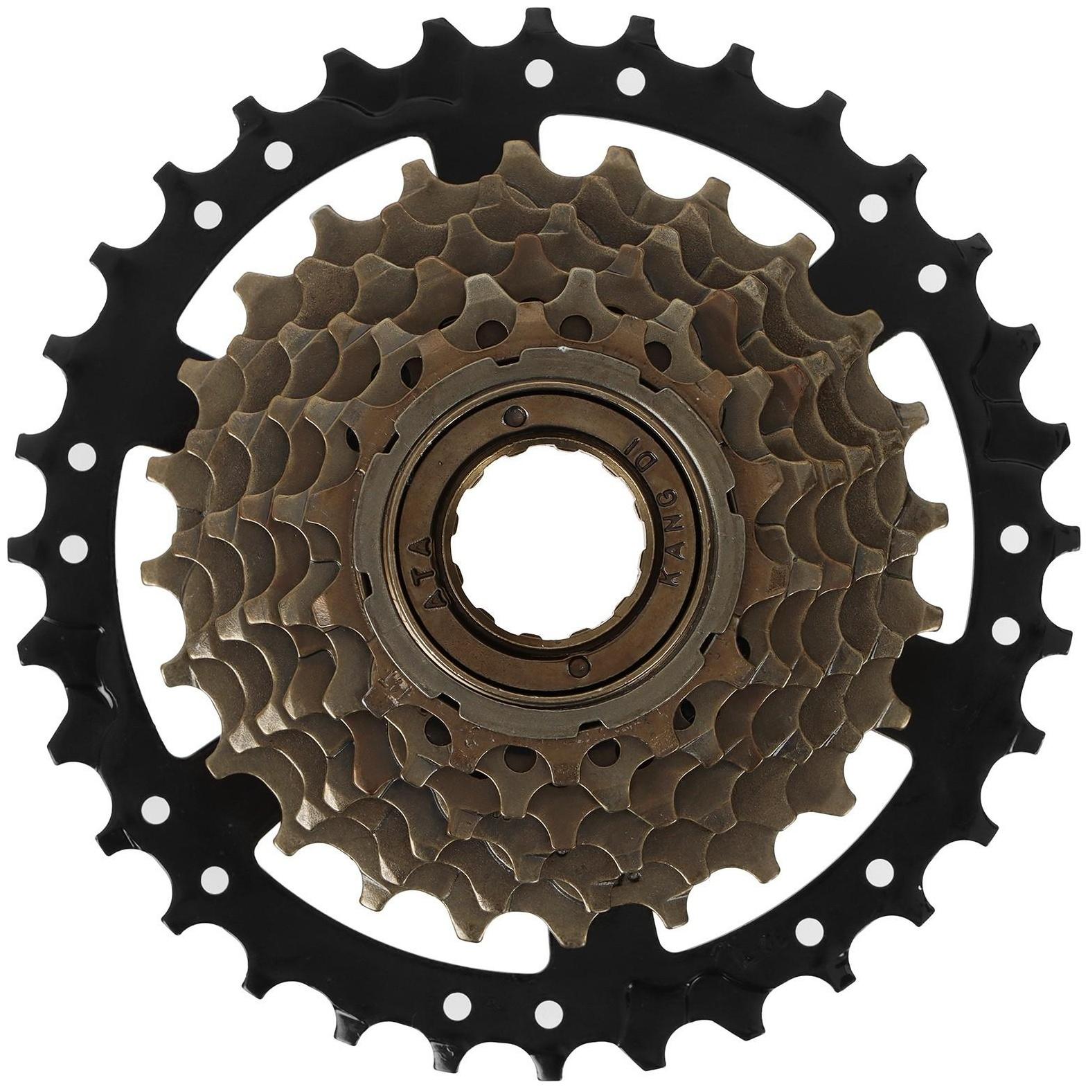 Трещотка ATA, 7 скоростей, 14-32T, чёрно-коричневый