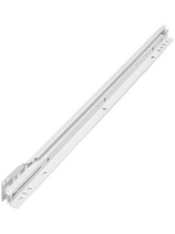 Роликовые направляющие ТУНДРА, L=450 мм, толщина 0,8 мм, белые, 2 шт.