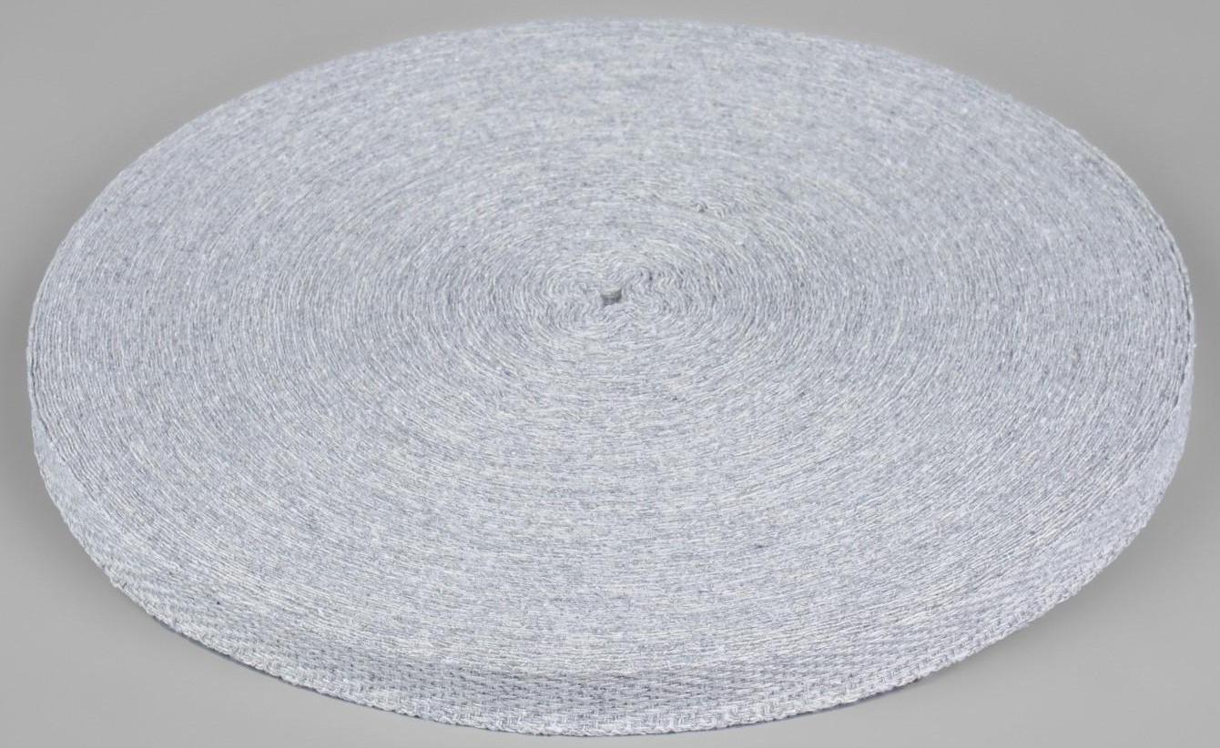 Лента киперная, 10 мм, 50 ± 1 м, плотность 3,33 гр/м, цвет серый