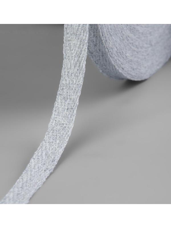 Лента киперная, 10 мм, 50 ± 1 м, плотность 3,33 гр/м, цвет серый