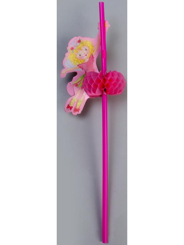 Трубочки для коктейля «Девочка», пластиковые, в наборе 6 штук