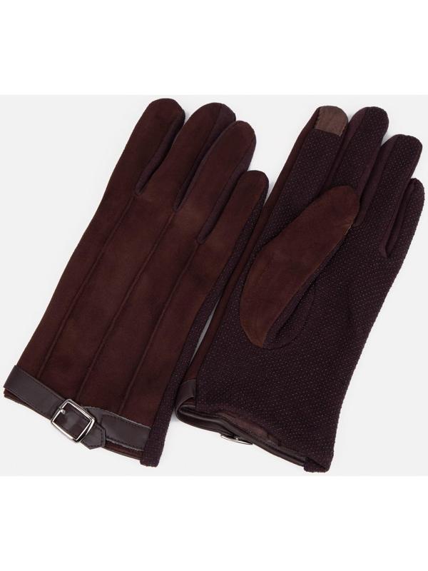 Перчатки мужские, безразмерные, без утеплителя, цвет кофейный