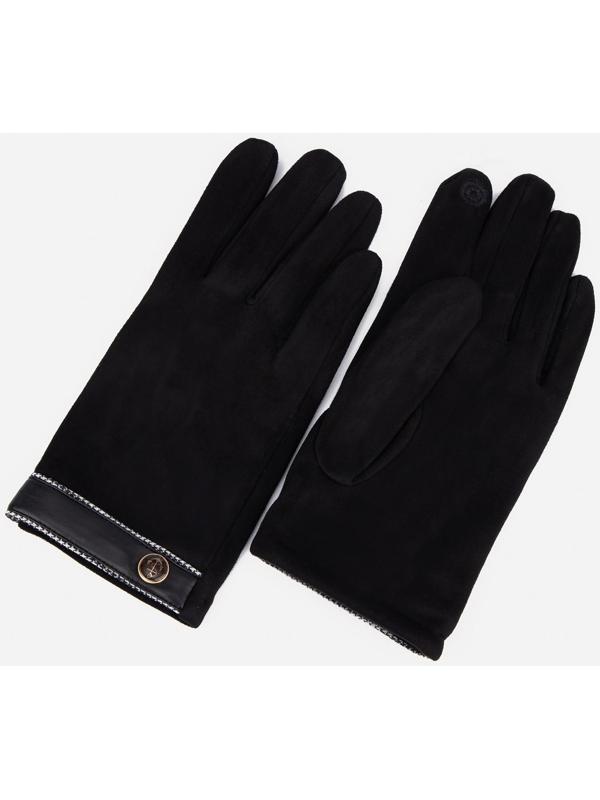 Перчатки мужские, безразмерные, без утеплителя, цвет чёрный