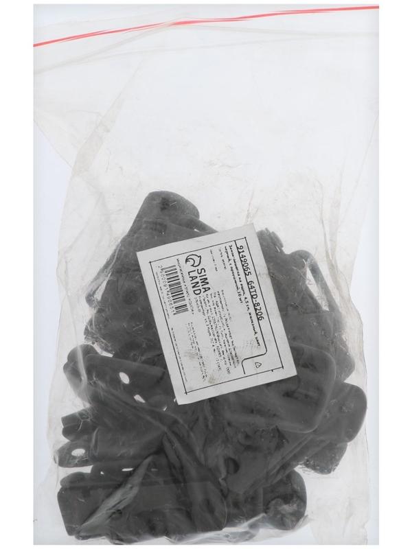 Замок-защелка на ящик, 4,5 см, железный, цвет черный, с проушиной,10 шт