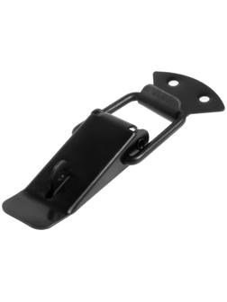 Замок-защелка на ящик, 6,5 см, железный, цвет черный, с проушиной,10 шт