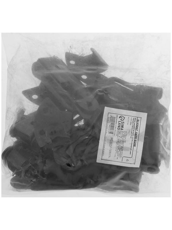 Замок-защелка на ящик, 6,5 см, железный, цвет черный, с проушиной,10 шт