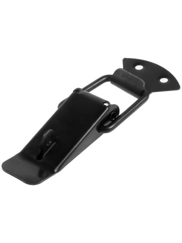 Замок-защелка на ящик, 6,5 см, железный, цвет черный, с проушиной,10 шт