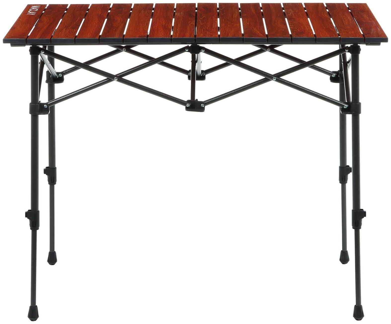 Стол туристический, р. 95 х 55 х 54-74 см, цвет дерево