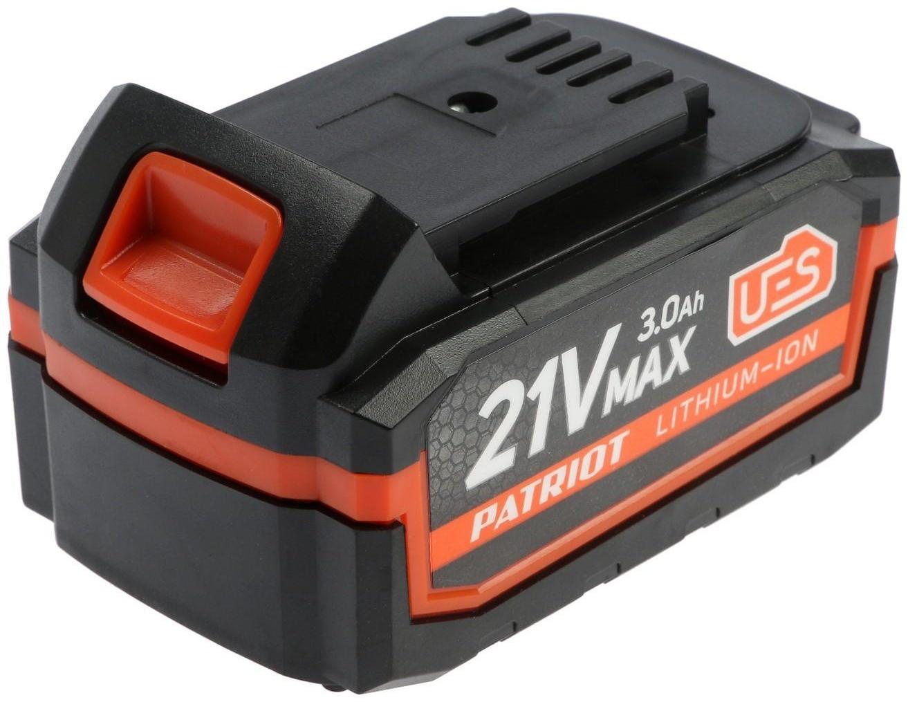 Аккумулятор PATRIOT PB BR 21V, 21 В, Li-ion, 3 Aч, UES, тонкая зарядка