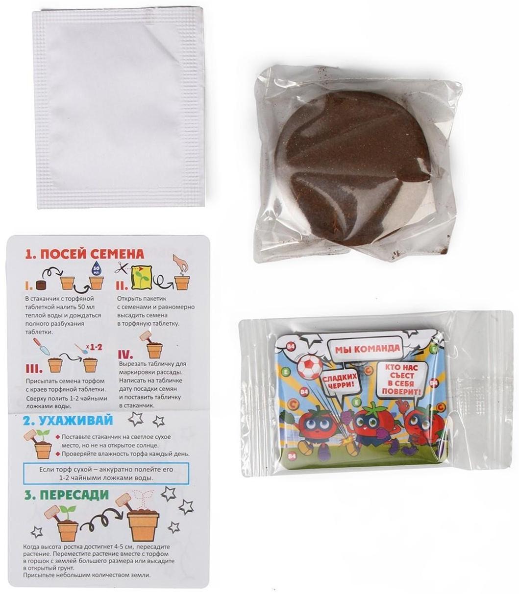 Набор для выращивания микрозелени «Натуральные Герои», томат