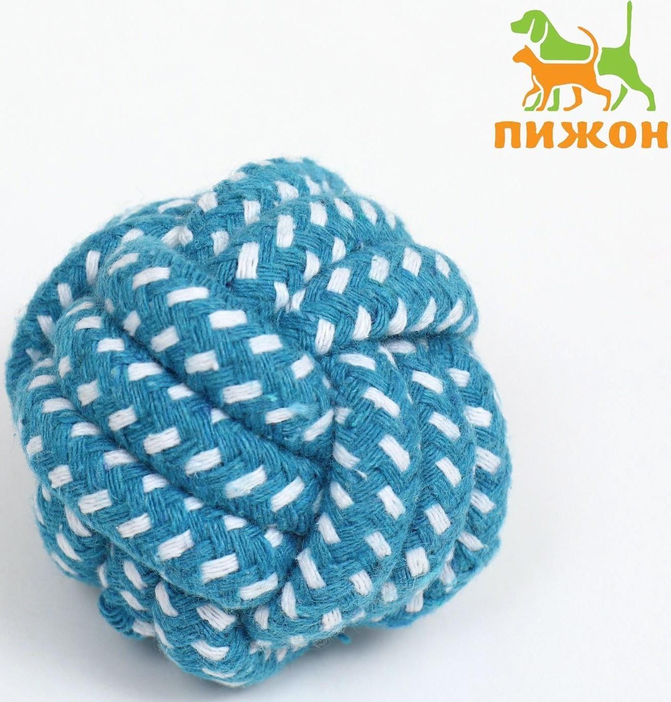 Мячик из каната, до 50 г, 6 см, синий