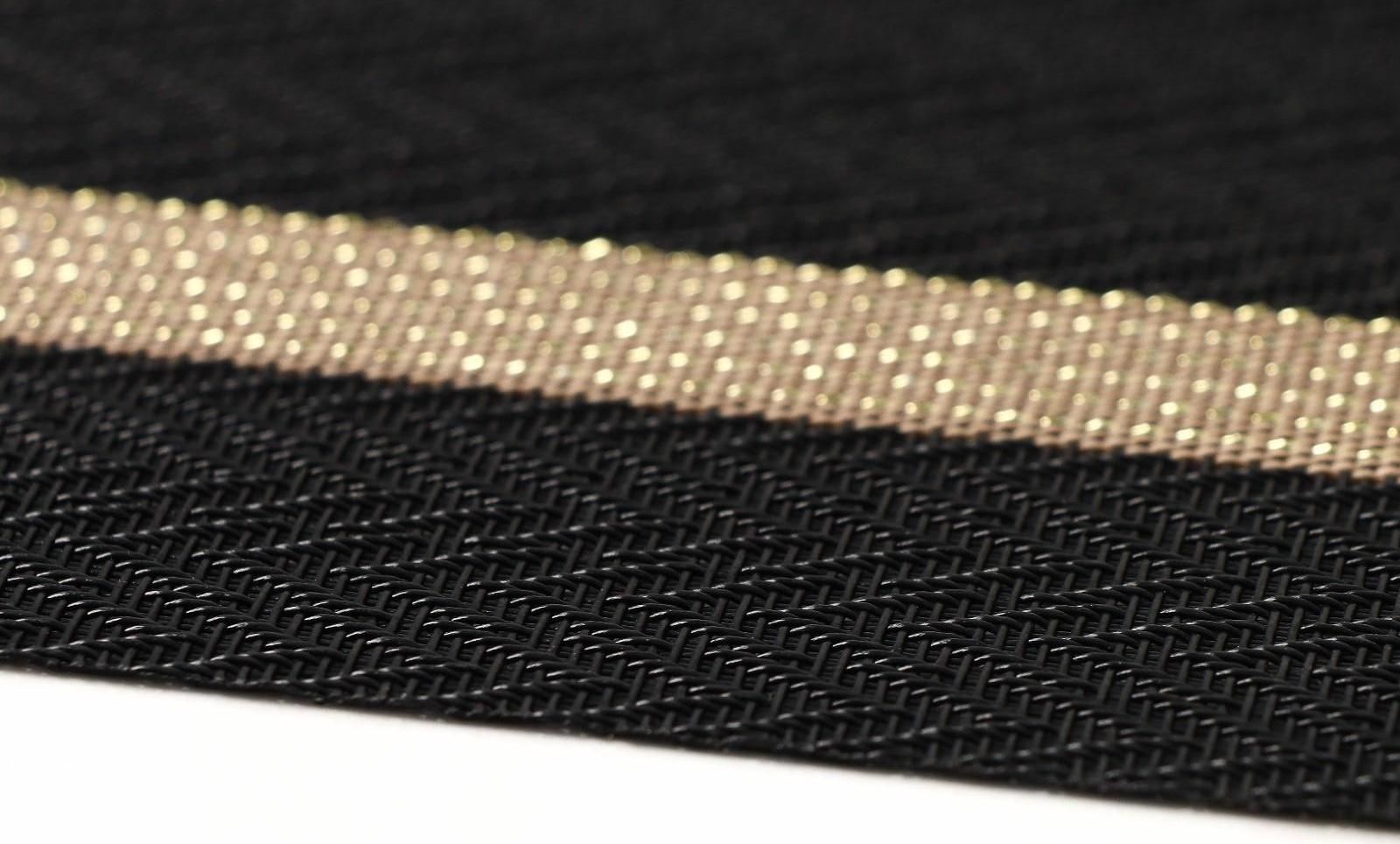 Салфетка сервировочная на стол «Рона», 45×30 см, цвет чёрный