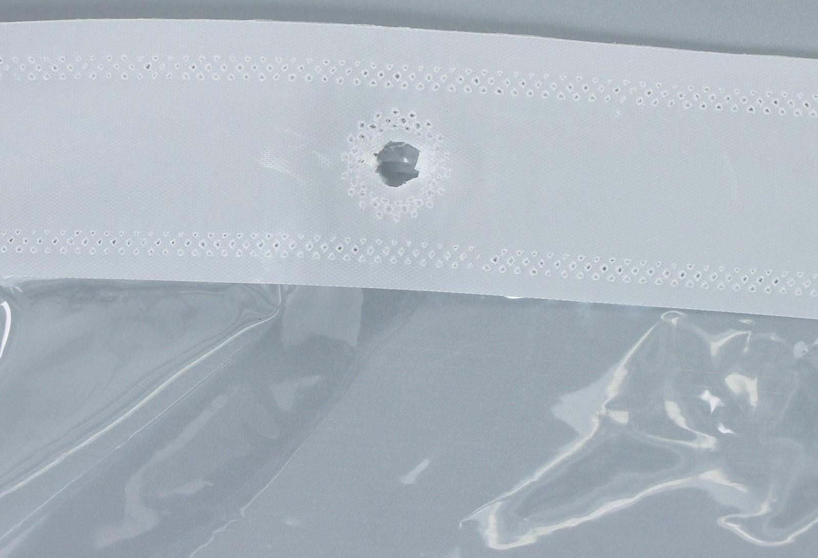 Штора для ванной Доляна «Лёд», 180×180 см, PEVA, прозрачная