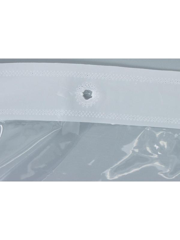 Штора для ванной Доляна «Лёд», 180×180 см, PEVA, прозрачная