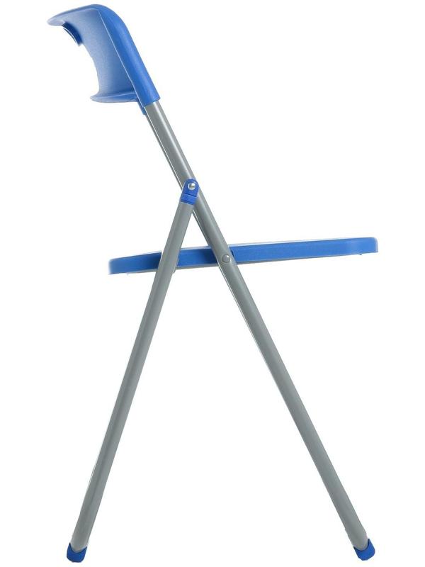 Стул складной на металлическом каркасе, синий