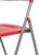 Стул складной на металлическом каркасе, красный