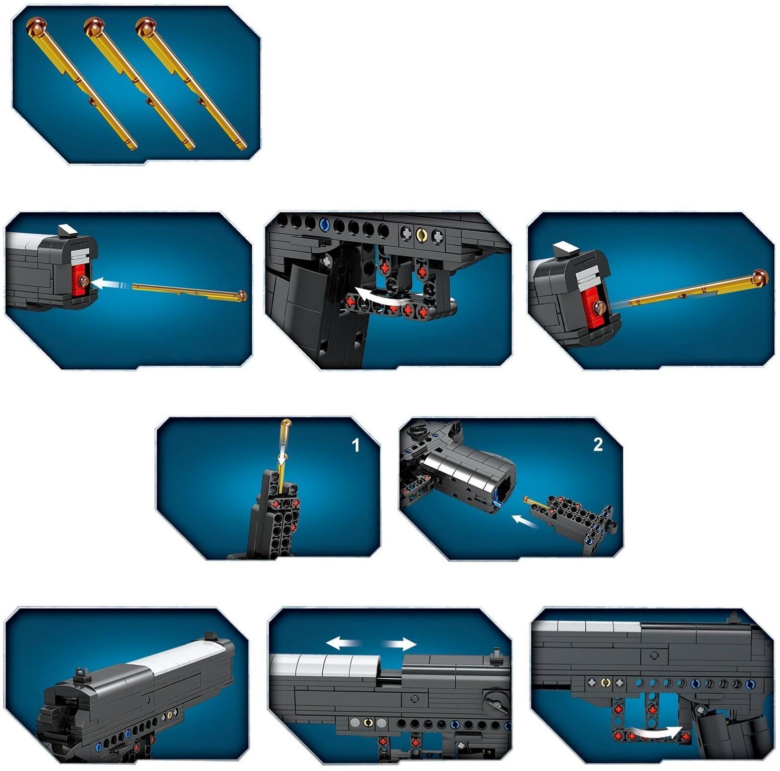 Конструктор Kazi Оружие «Пистолет BERETTA 92» KY88001, 353 деталей