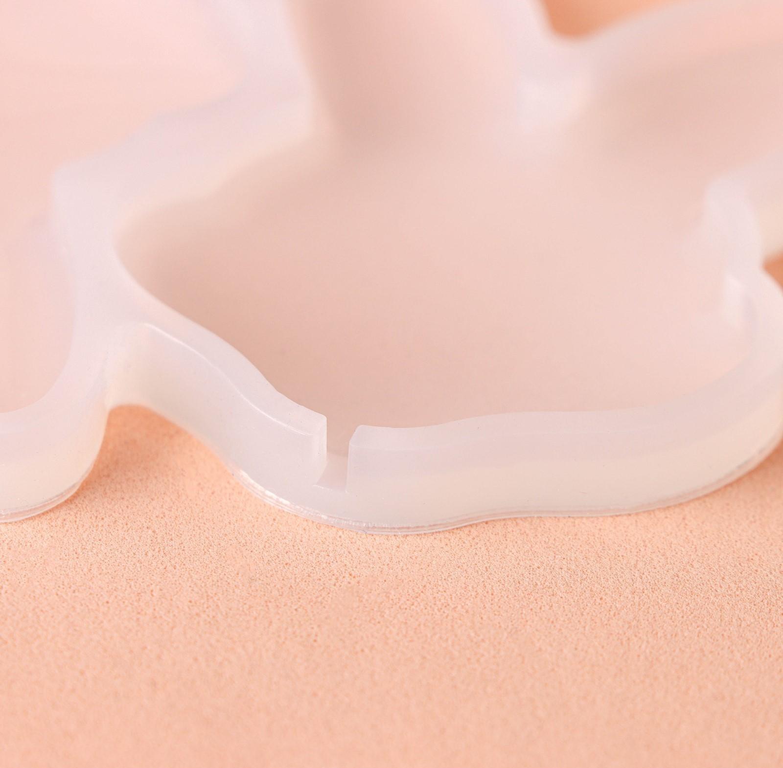 Форма для леденцов Доляна «Заяц»,13×7,5×0,7 см, 3 ячейки