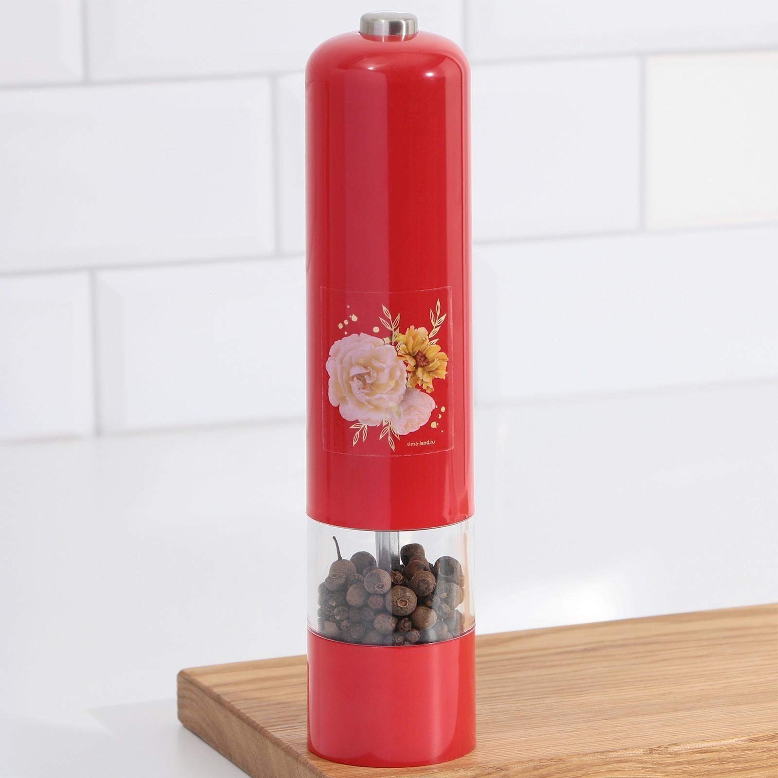 Мельница электрическая для специй «С 8 марта», модель LET-004, 22,3 х 5,2 см