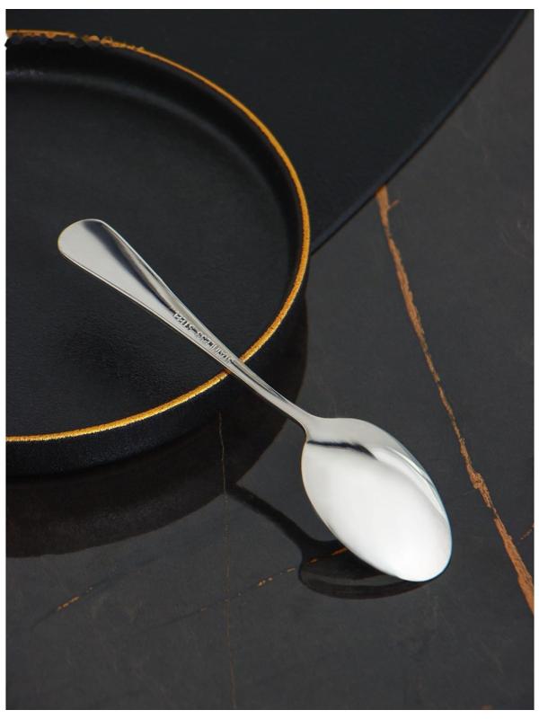 Набор ложек чайных из нержавеющей стали Доляна, h=13,7 см, толщина 2 мм, 410 сталь, 3 шт