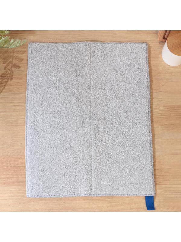 Коврик для сушки посуды Доляна «Лофт», 38×50 см, микрофибра, цвет светло-серый