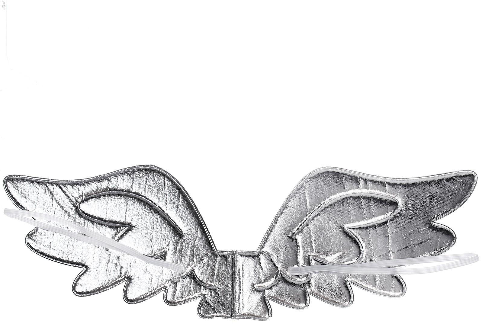 Карнавальные крылья «Ангел», цвет серебряный