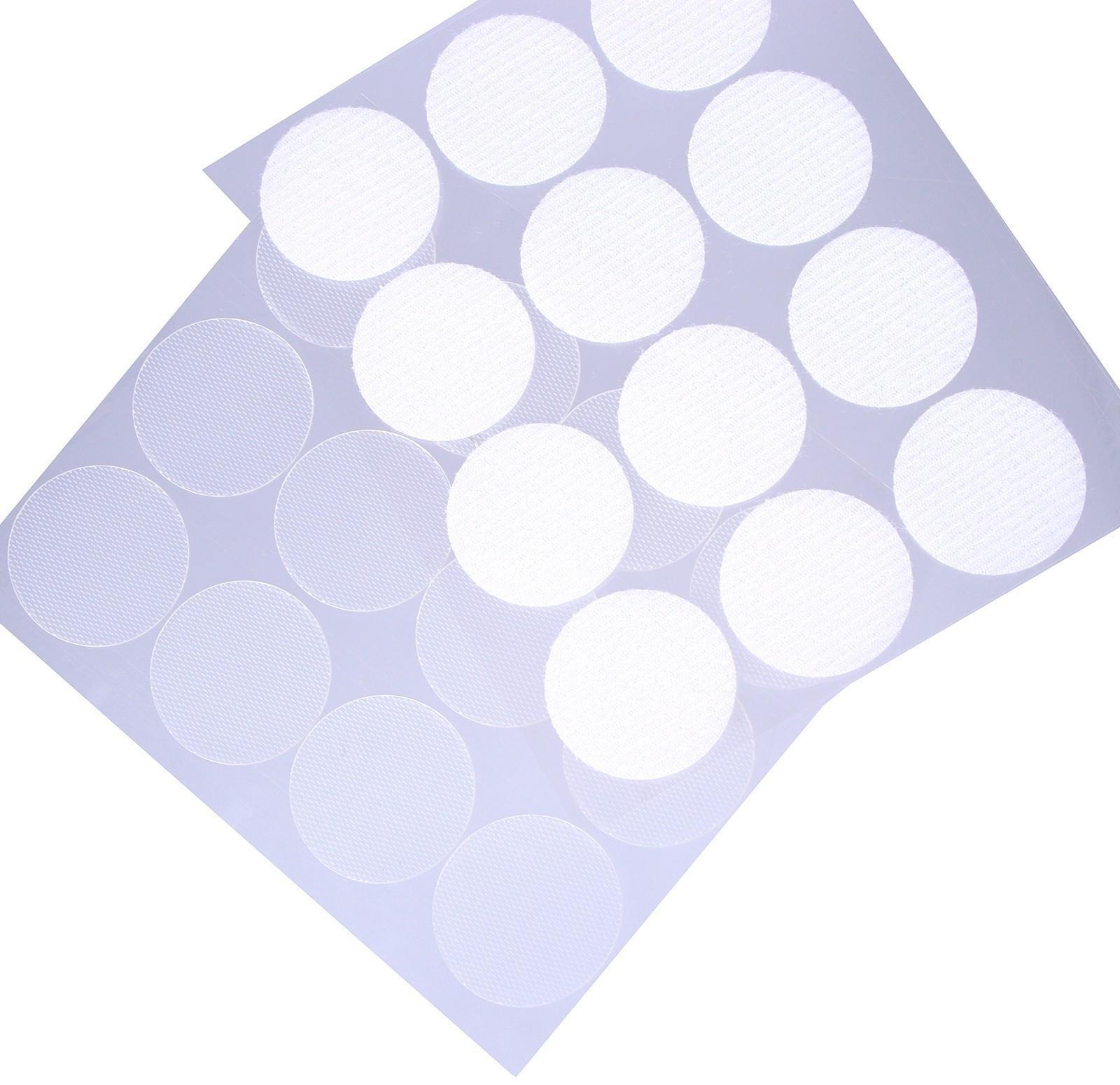 Липучка на клеевой основе «Круг прозрачный», набор 12 шт., размер 1 шт. — 3 см
