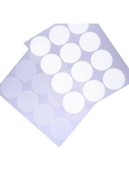 Липучка на клеевой основе «Круг прозрачный», набор 12 шт., размер 1 шт. — 3 см
