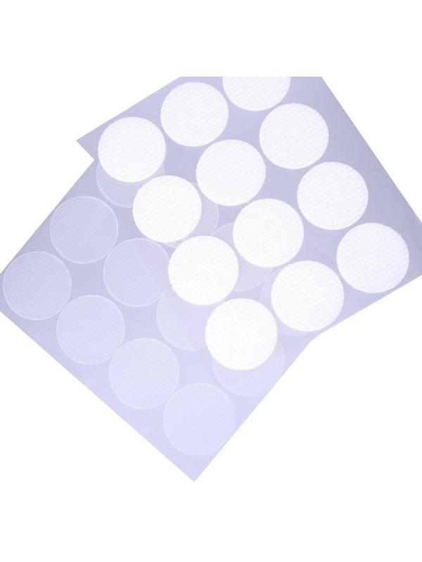 Липучка на клеевой основе «Круг прозрачный», набор 12 шт., размер 1 шт. — 3 см