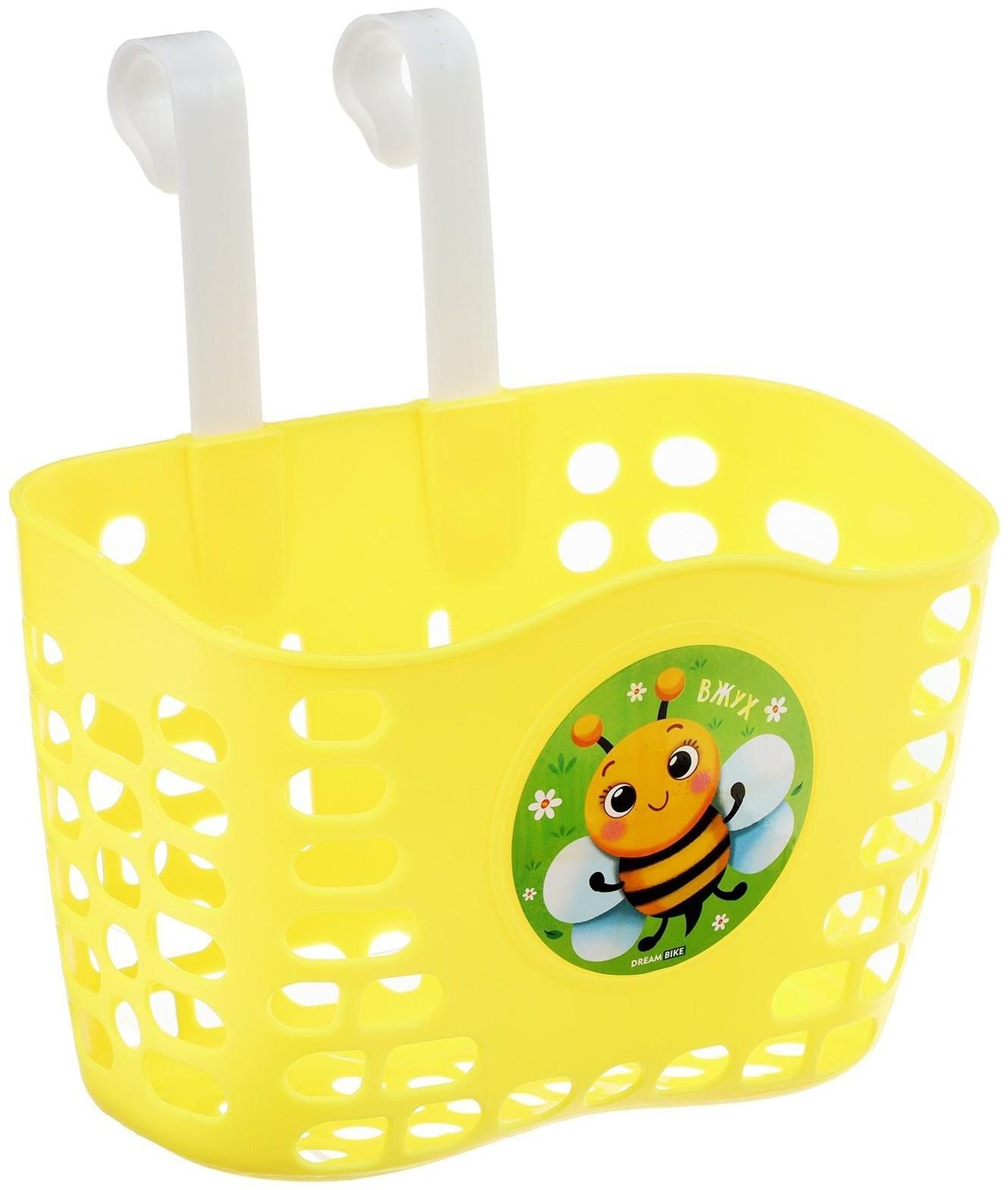 Корзинка детская Dream Bike, цвет желтый