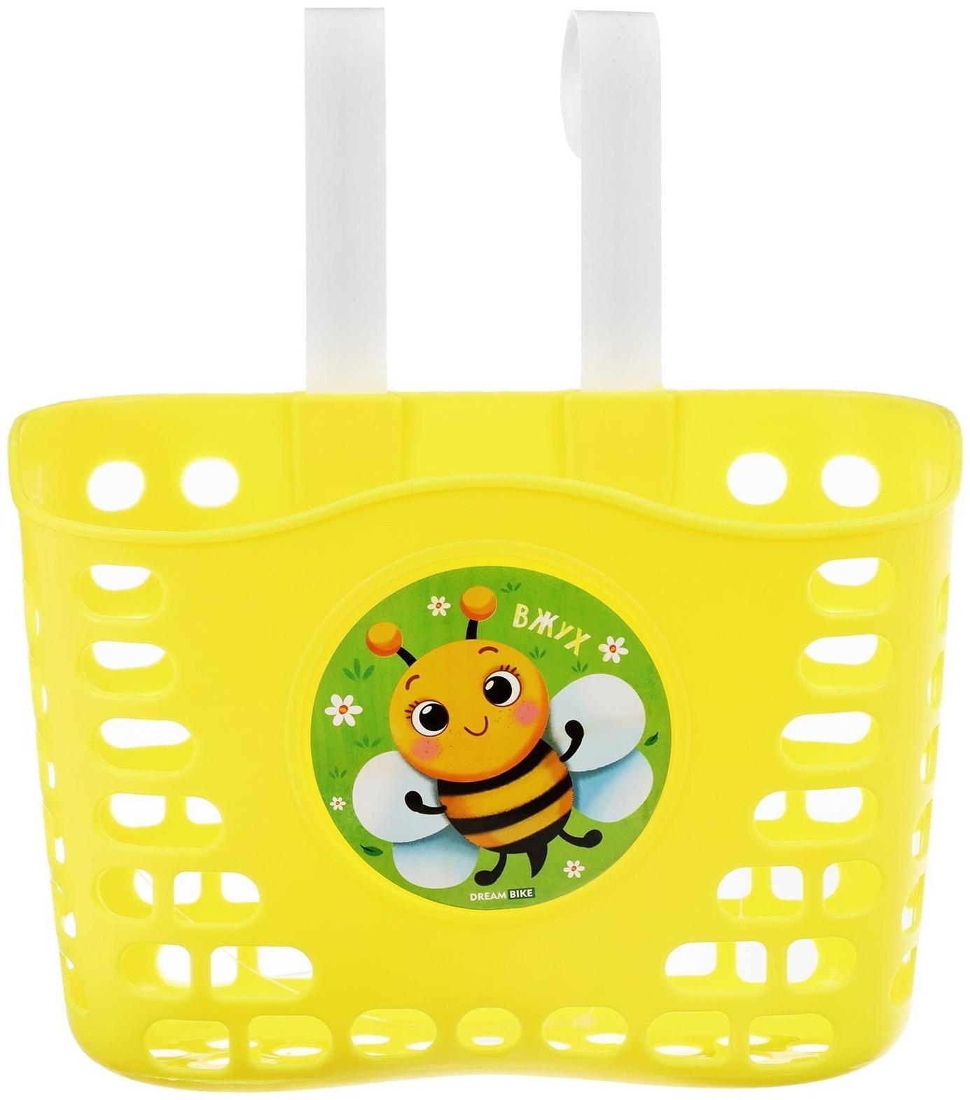 Корзинка детская Dream Bike, цвет желтый