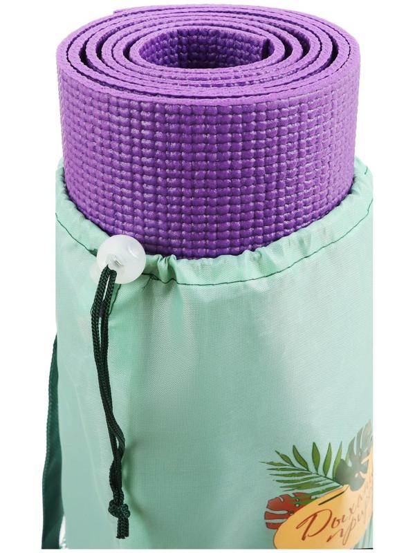 Чехол для йога-коврика «Тропики», цвет зелёный