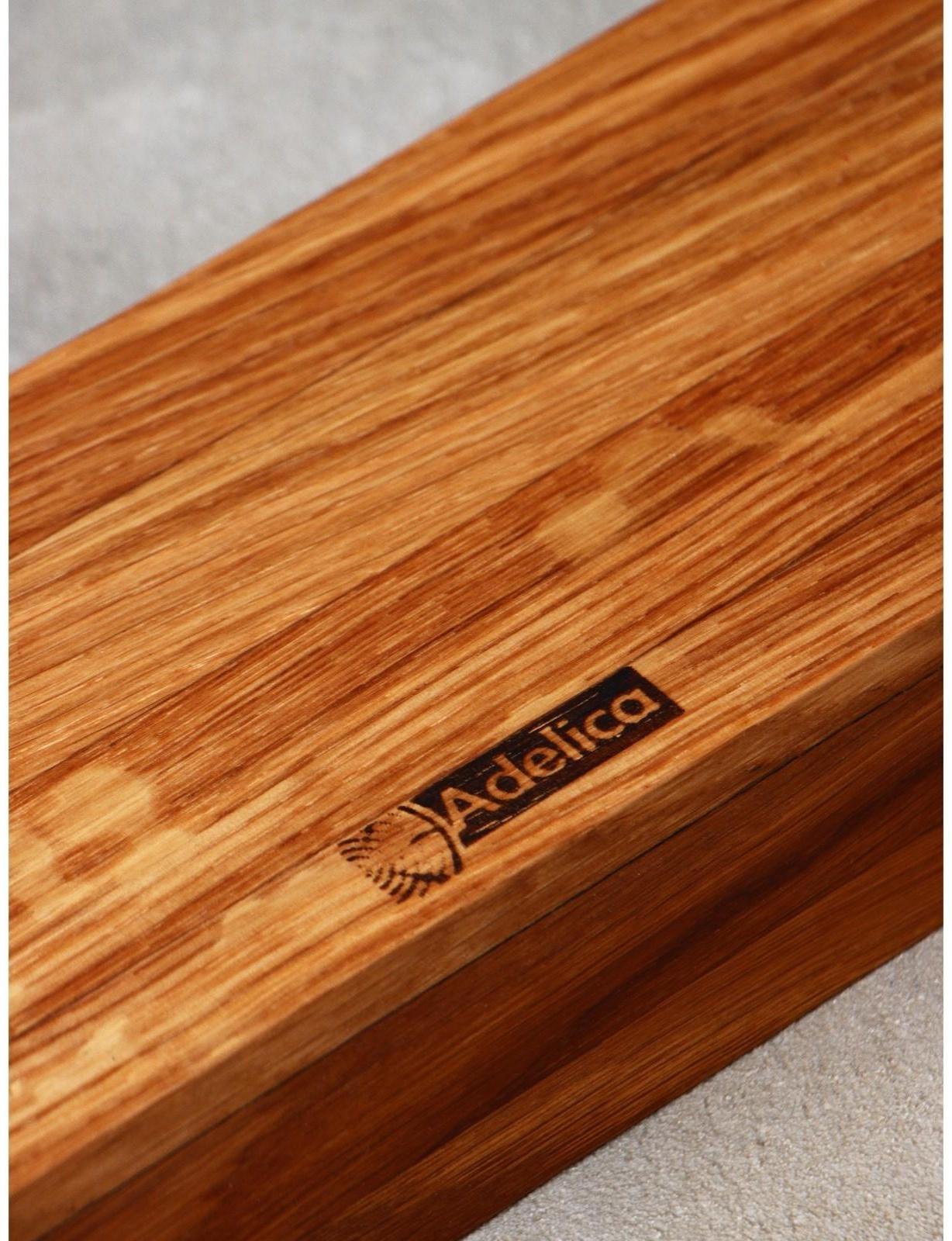Подставка для столовых приборов и специй Adelica, 27×10×5 см, дуб