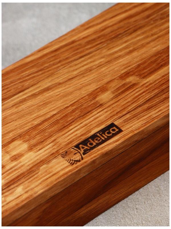 Подставка для столовых приборов и специй Adelica, 27×10×5 см, дуб