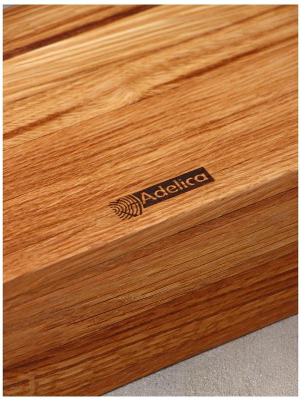 Подставка - салфетница Adelica, 21,5×15×7,5 см, дуб