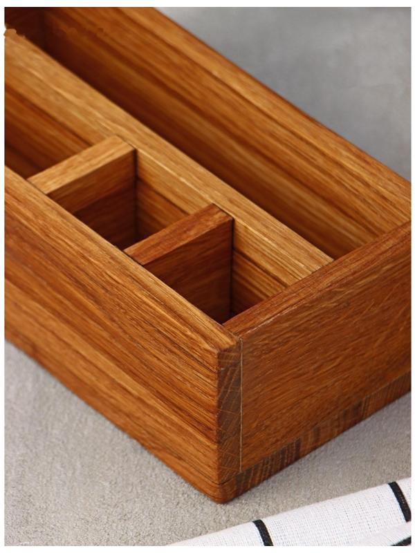 Подставка-органайзер Adelica, 4 секции, дуб