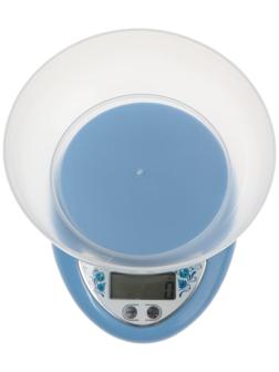 Весы кухонные  МАТРЁНА МА-186, электронные, до 5 кг, голубые